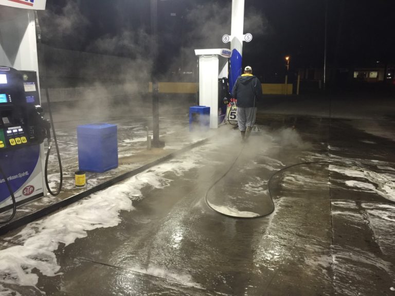 Gas Station Cleaning