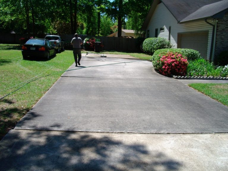 Residential Concrete Cleaning